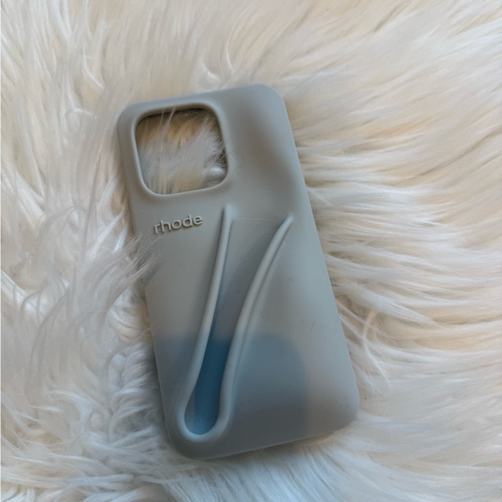 RHODE Sleek Gray Phone Case iPhone 15 Pro